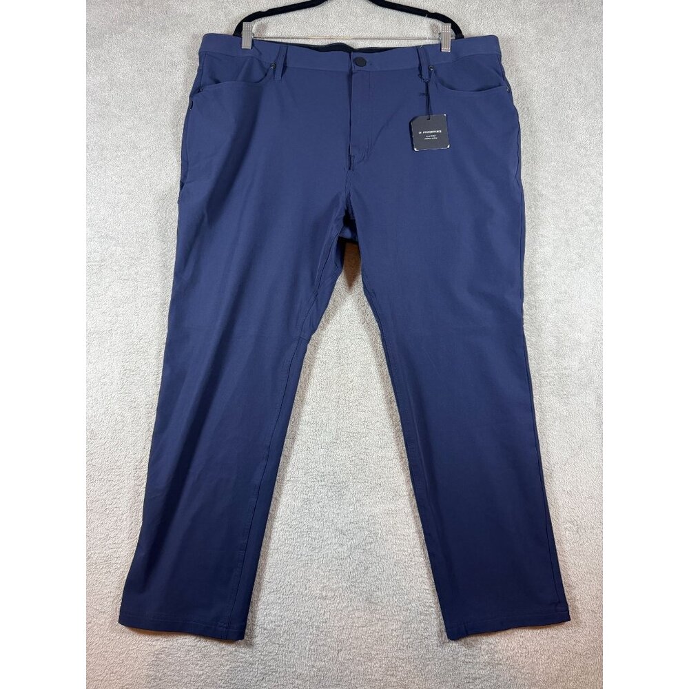 Mens Performance Pants In Navy Blue With 4-Way Stretch & Moisture-Wicking Size 4